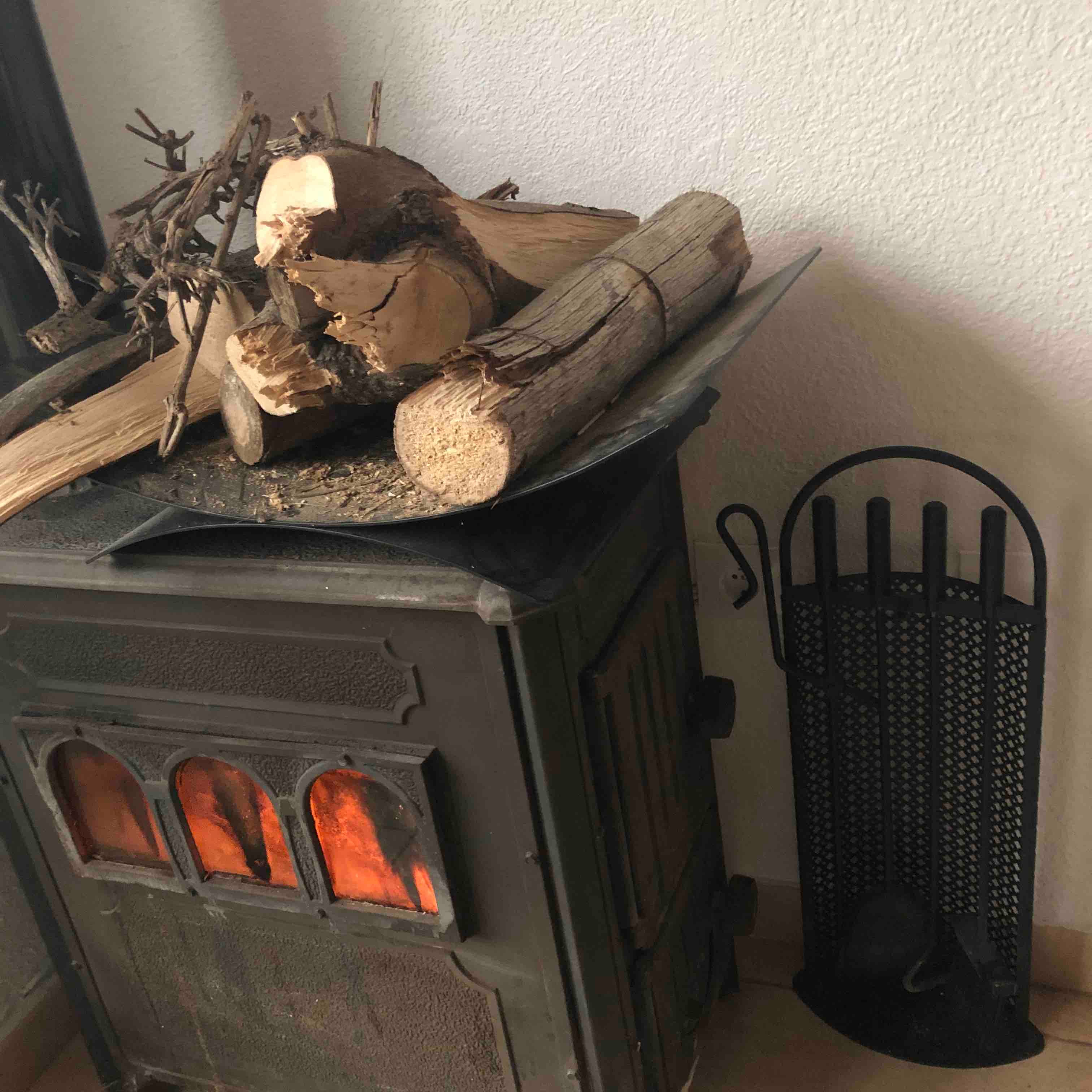 Kamin im Wohnzimmer